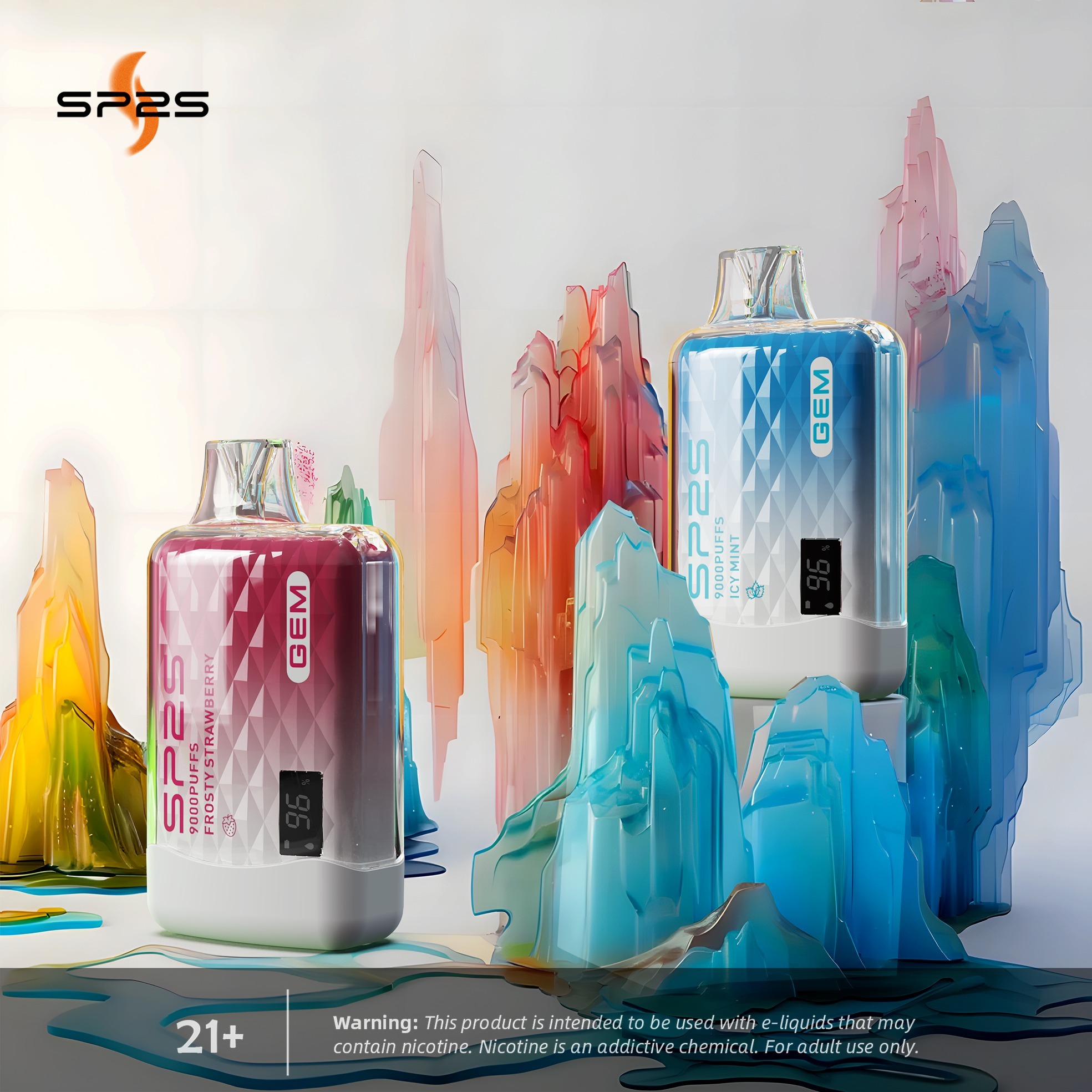 SP2S GEM 9000 拋棄式電子煙 | 智慧電量油量顯示 | 思博瑞一次性大容量 9000 口